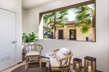 Furnished balcony